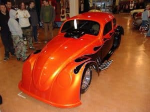 Orange Flame V8 Beetle