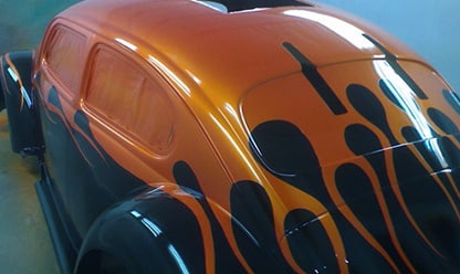 Flame VW Beetle Modification