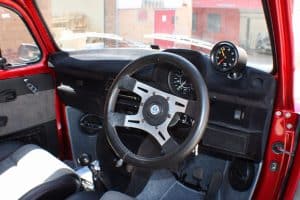 Candy Apple Red Beetle Interior