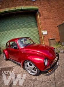 Candy Apple Red Beetle Side View