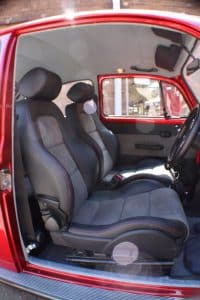 Candy Apple Red Beetle Front Seats