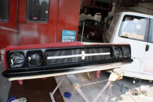 red victor headlight panel