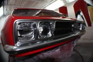 Red Victor headlights