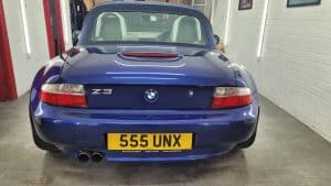 rear view of BMW Z3