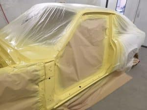 repainting of Mazda RX3