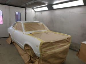 repainting process Mazda RX3