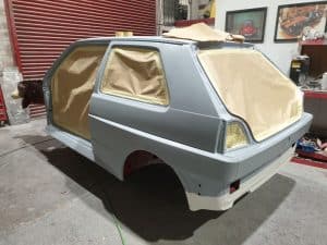 process of MK2 Golf Rallye repainting