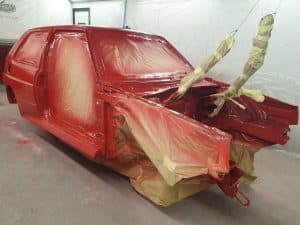 MK2 Golf Rallye repainting