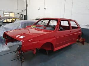red colour MK2 Golf Rallye customisation
