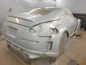 Veilside Nissan 350Z repainting process