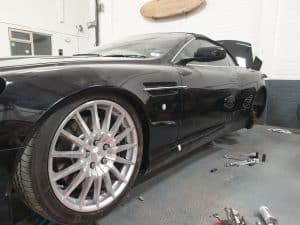 Aston Martin DB9 customisation process