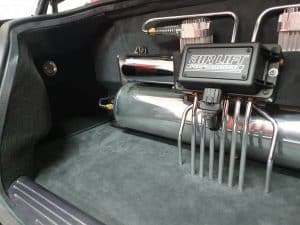 trunk of Aston Martin DB9