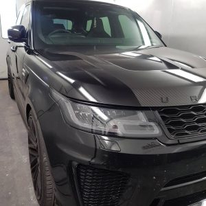 Black SVR Range Rover Bonnet